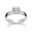 925/- Ring blank, white topaz 1.49 ct