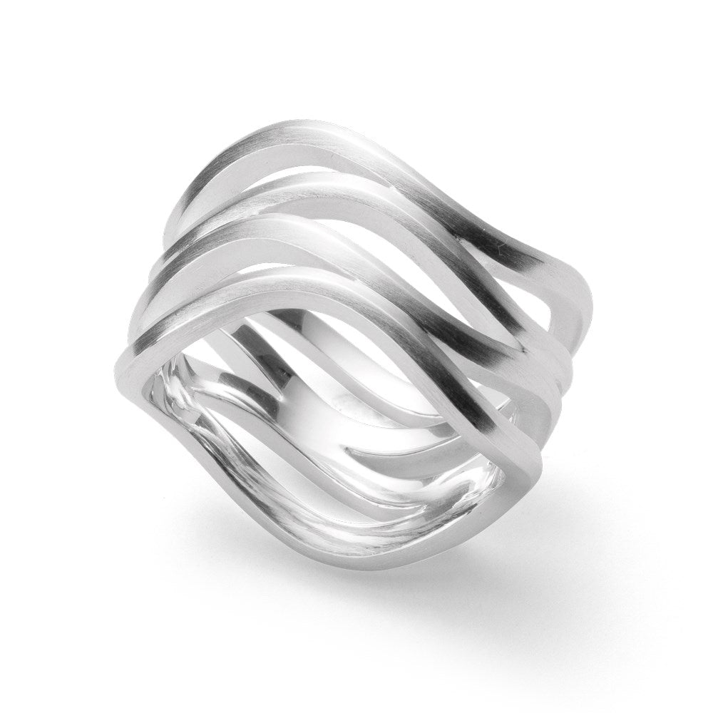 - 925,- Ring matt - 52 / Nicht rhodiniert