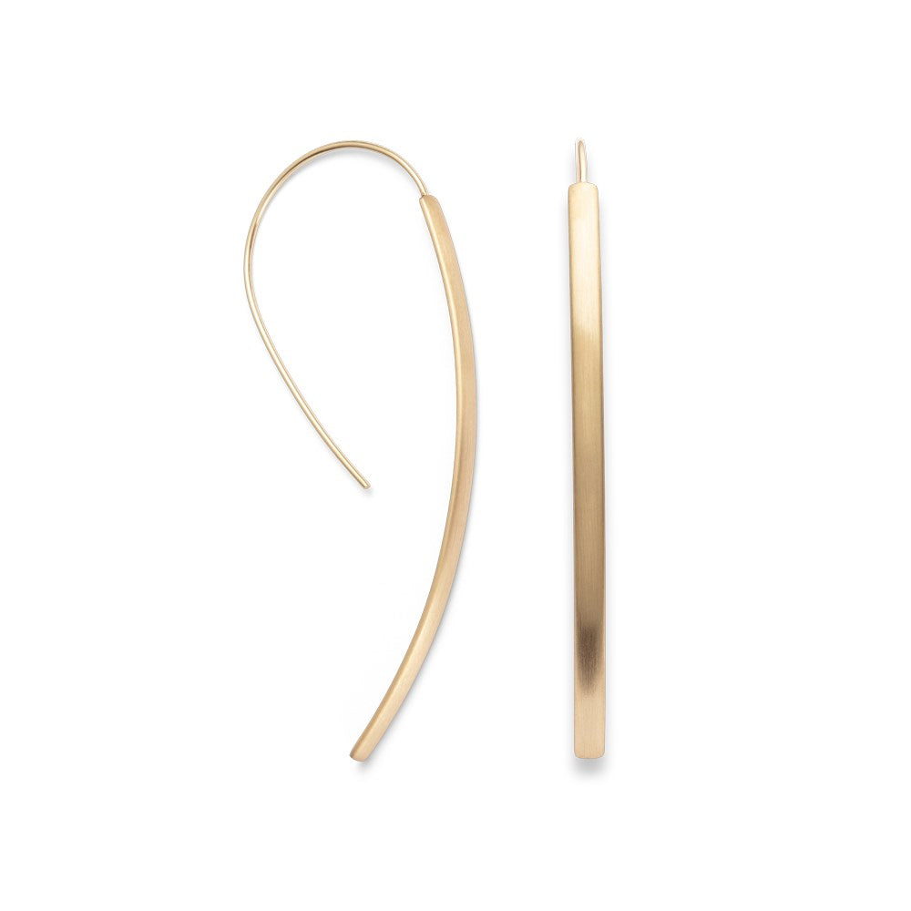 925/- earrings, gp satin