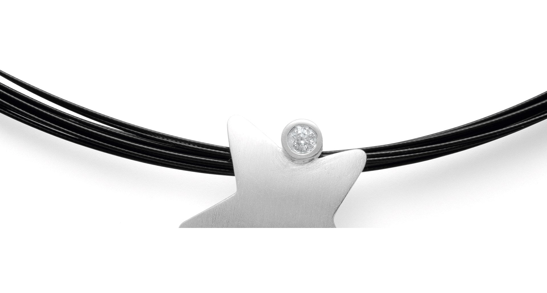 Stahl-Seil 15-reihig, schwarz 0,36mm, 45cm, PVD
