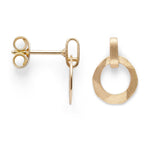 750/- Ohrstecker matt./Gebüstet