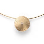750/- Anhänger matt./Poliert, Brillant 0,01ct W-SI