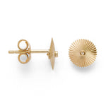750/- Ohrstecker matt./Poliert, 0,01ct W-SI