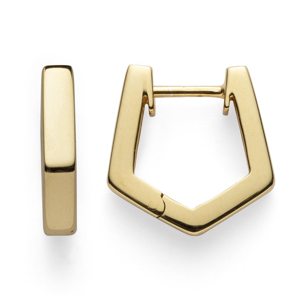 925/- hinge earrings, gp pol.