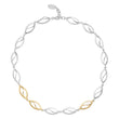 925/- necklace, partially fg brushed, 48cm + 3cm