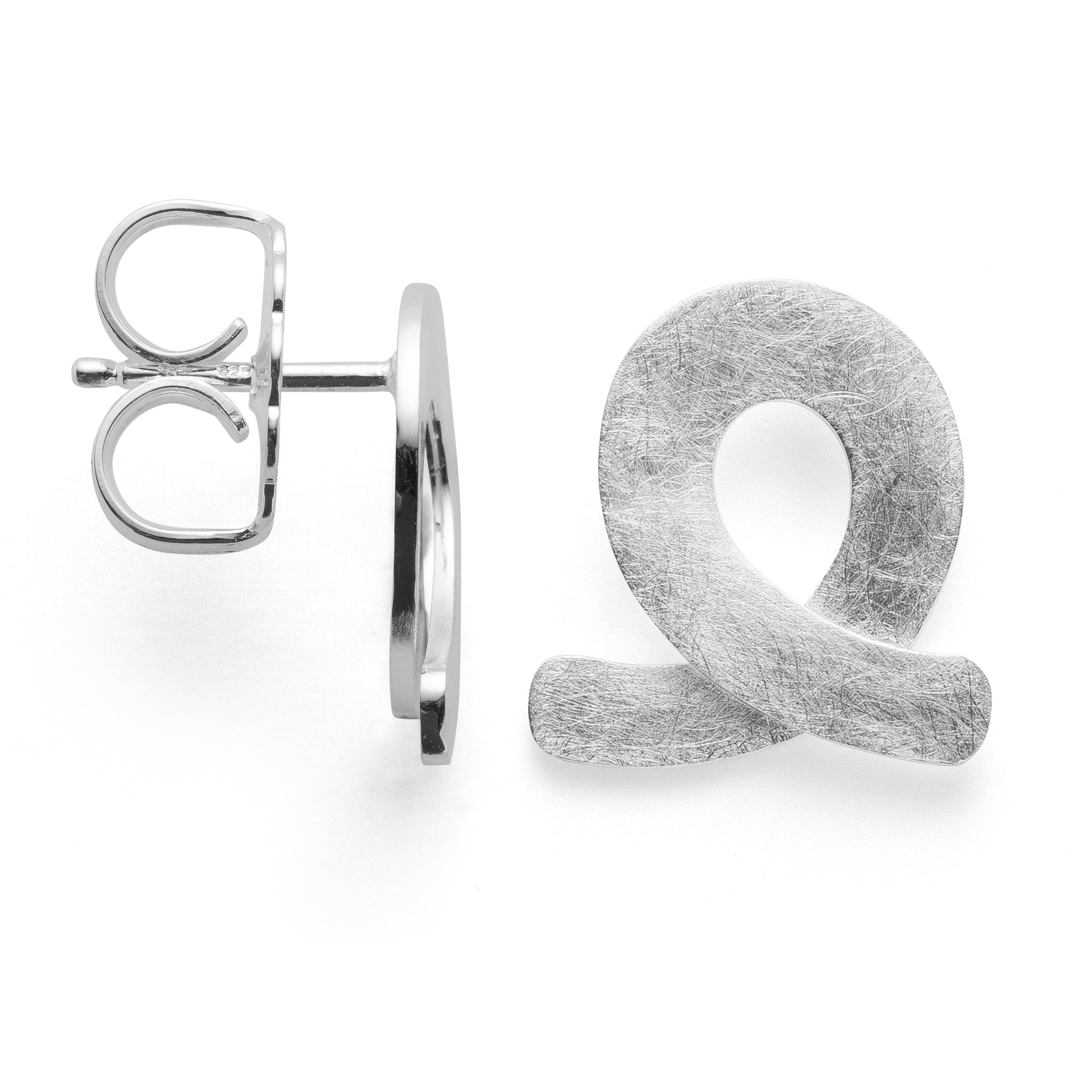 925/- Ørestikker, rho. børstet