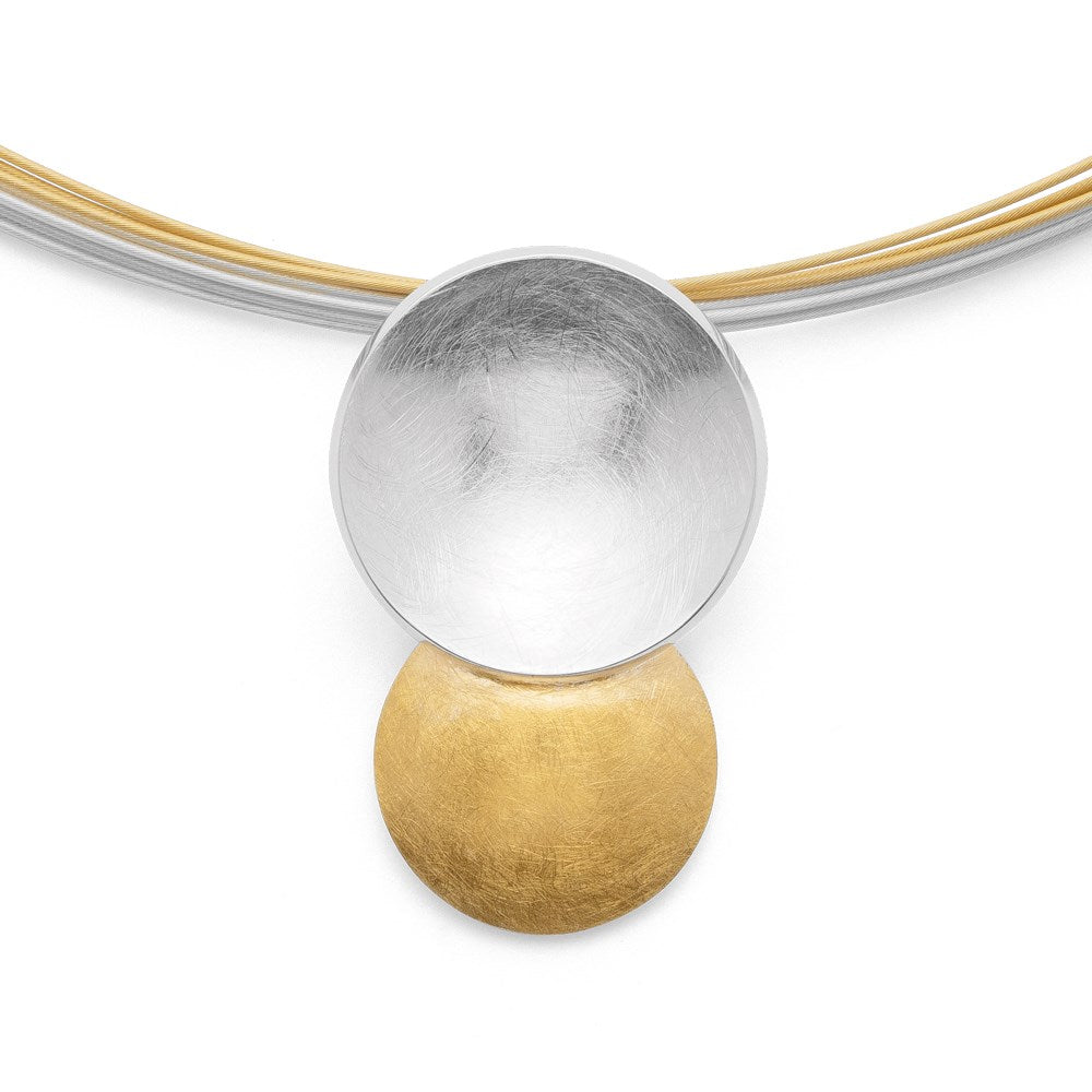 925/- Pendant, partially fg brushed