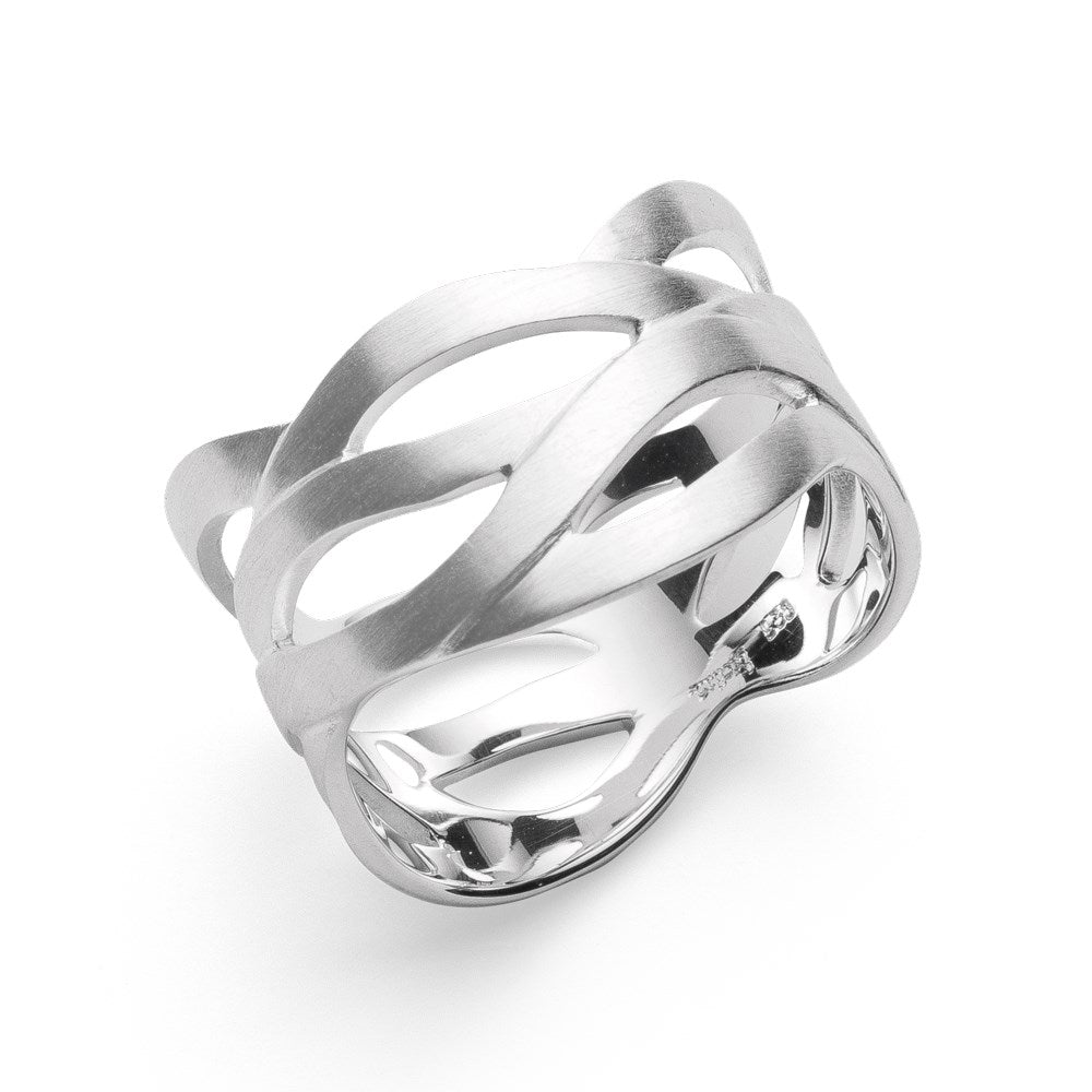 - 925,- Ring matt - 52 / Nicht rhodiniert