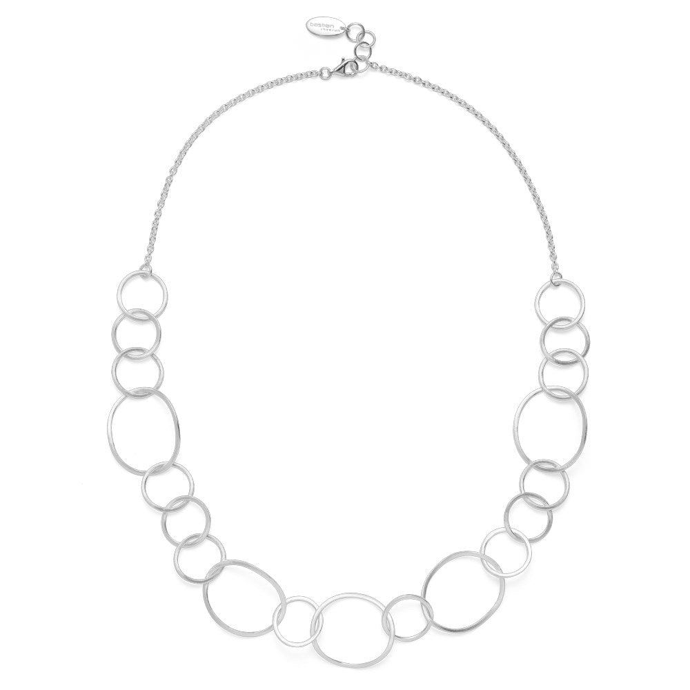 925/- necklace matt/pol., anchor chain