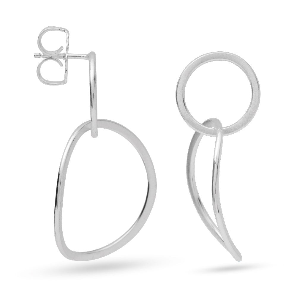 925/- earstud satin
