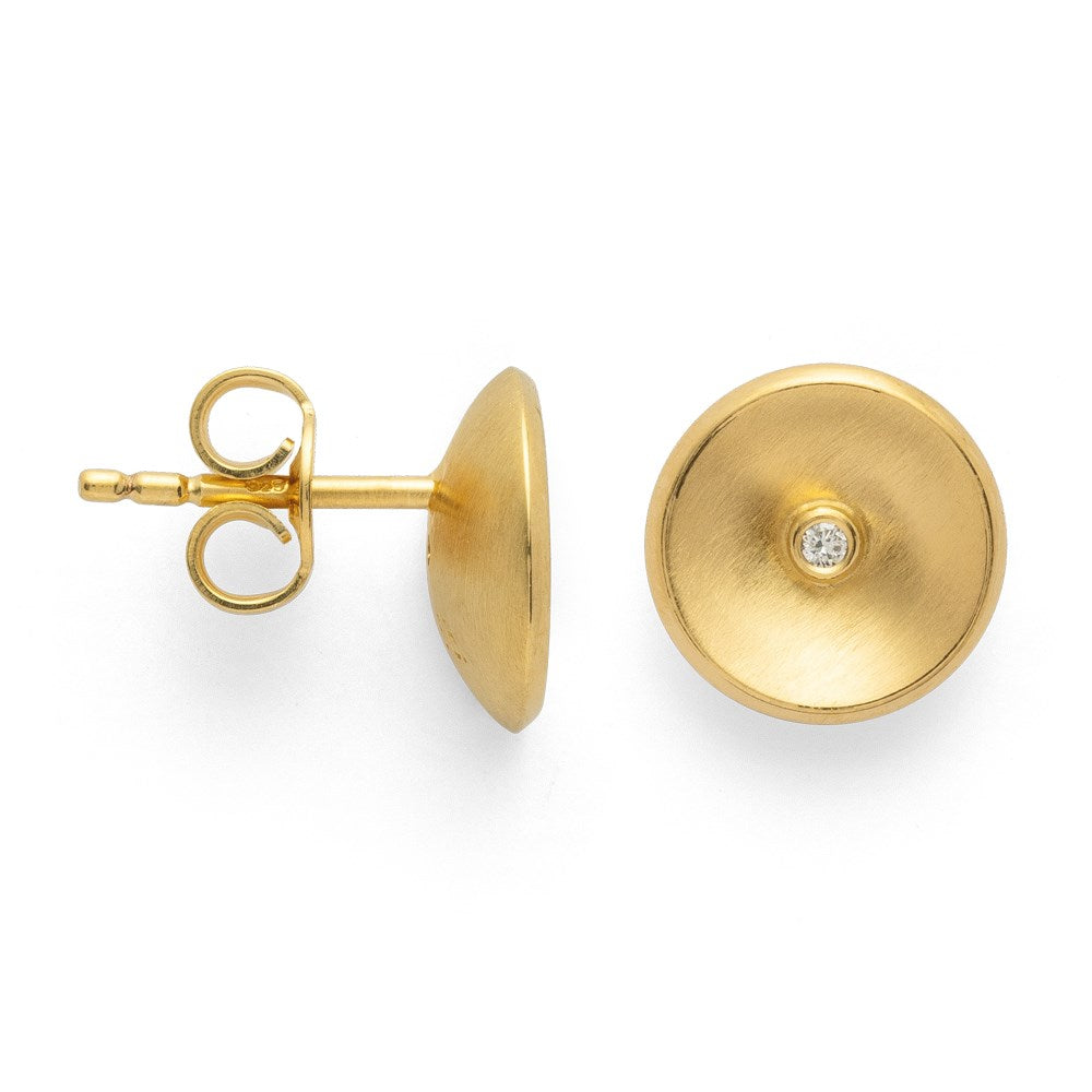 925/- Ørestikker, matf g, br 0,02ct W-SI