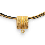 925/- Vedhæng, mat/børstet fg, hvid topas 0,02ct