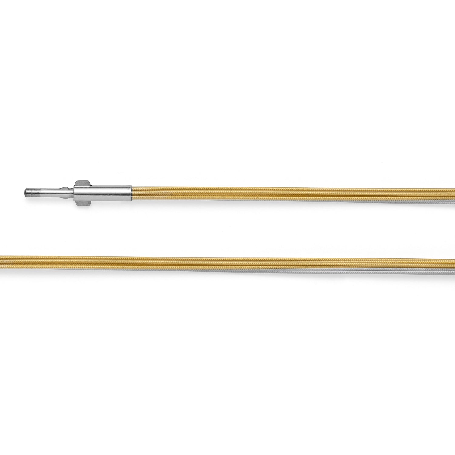 Edelstahlseil 12-reihig,versilb,bicolor,0,5mm,50cm