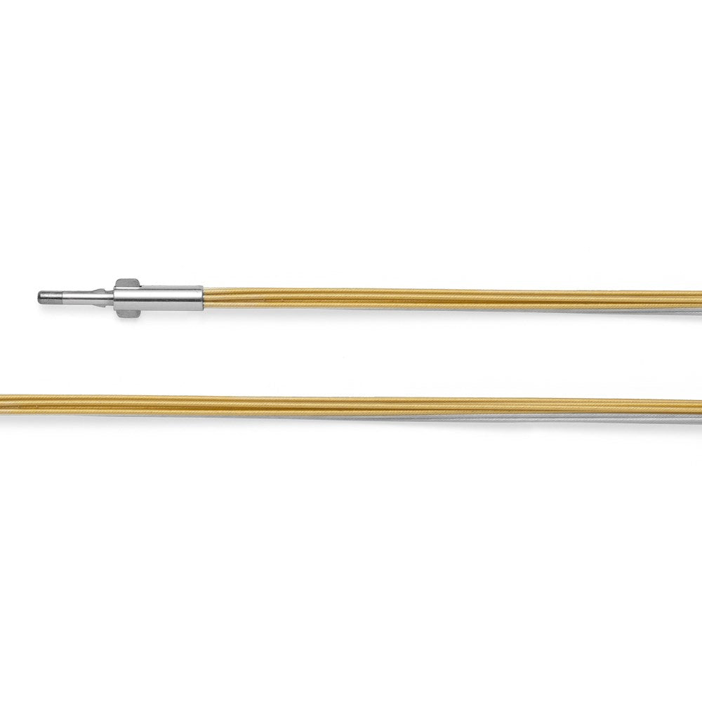 Edelstahl Seil 12-reihig, versilbert,bicolor,0,5mm