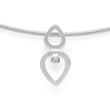 925/- Anhänger matt, brillant 0,02ct W-SI