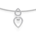 925/- Anhänger matt, brillant 0,02ct W-SI