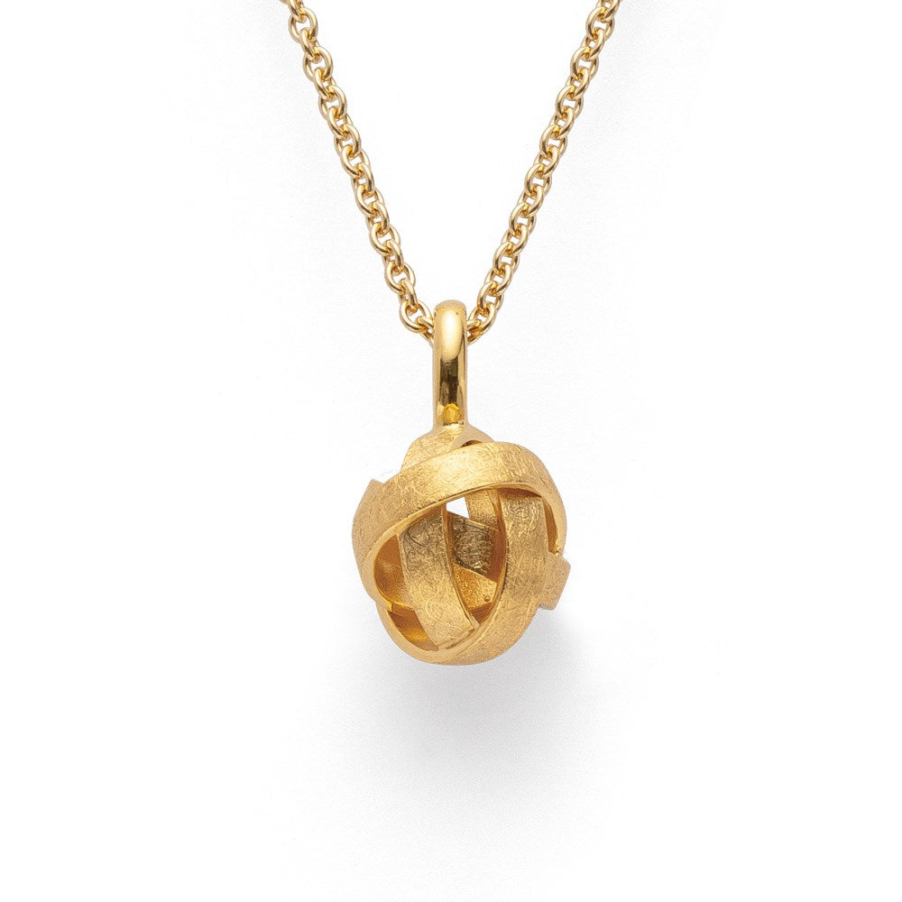 925/- Vedhæng, fg børstet/blank