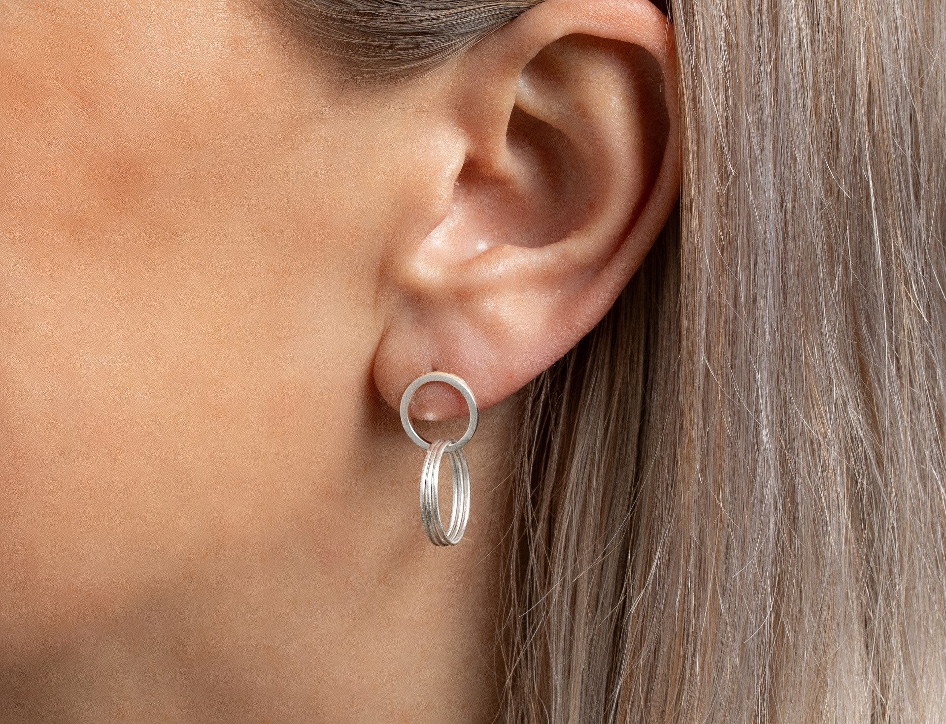 925/- Ohrringe matt/glänzend