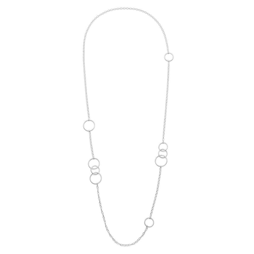 925/- Kette matt/glänzend, 97cm - Nicht rhodiniert