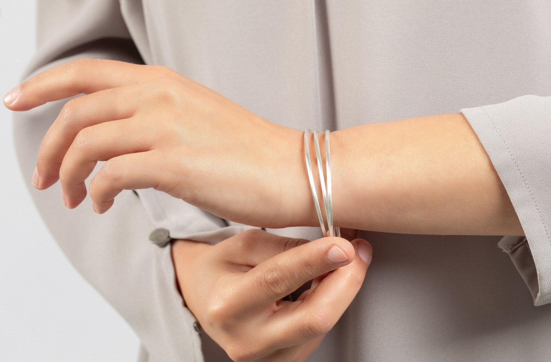 NOK 925 matte bangle.