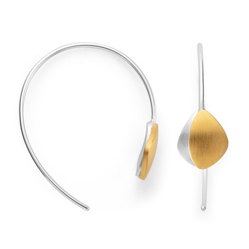 925/- ear hanger, partly matte fg