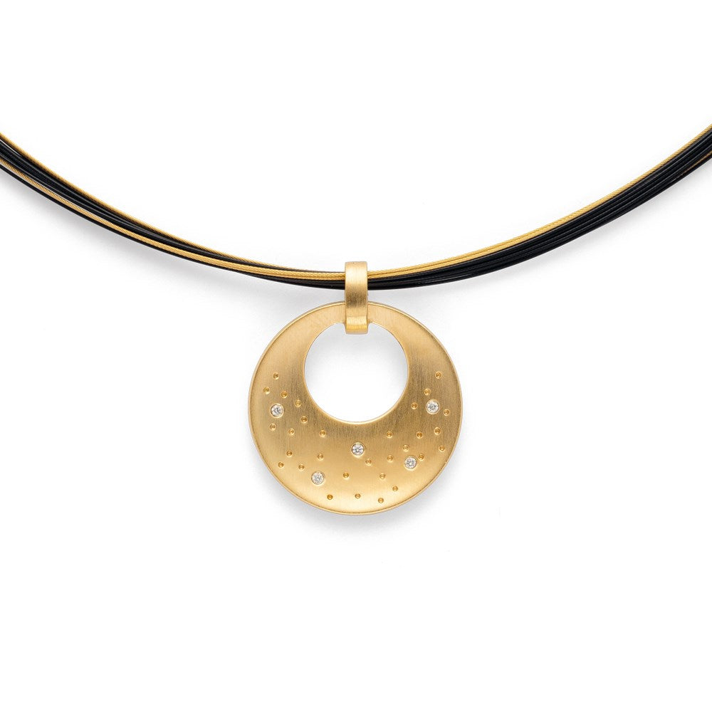 925/- Vedhæng, matfg, br 0,025ct W-SI
