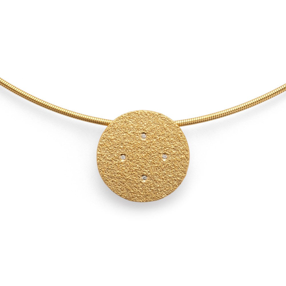 925/- Vedhæng, fg, br 0,02ct W-SI