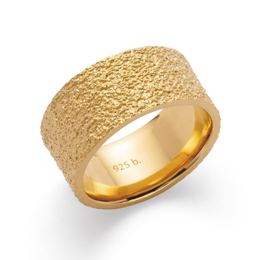 925/- Ring, fg, speziell strukturiert