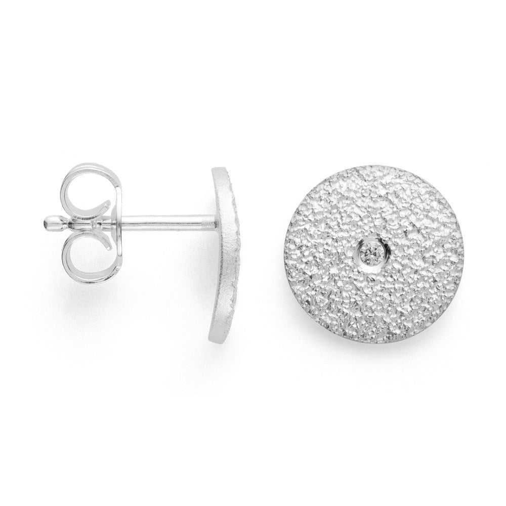 925/- Ohrring Sondertext, Ø 0,02ct - Nicht rhodiniert