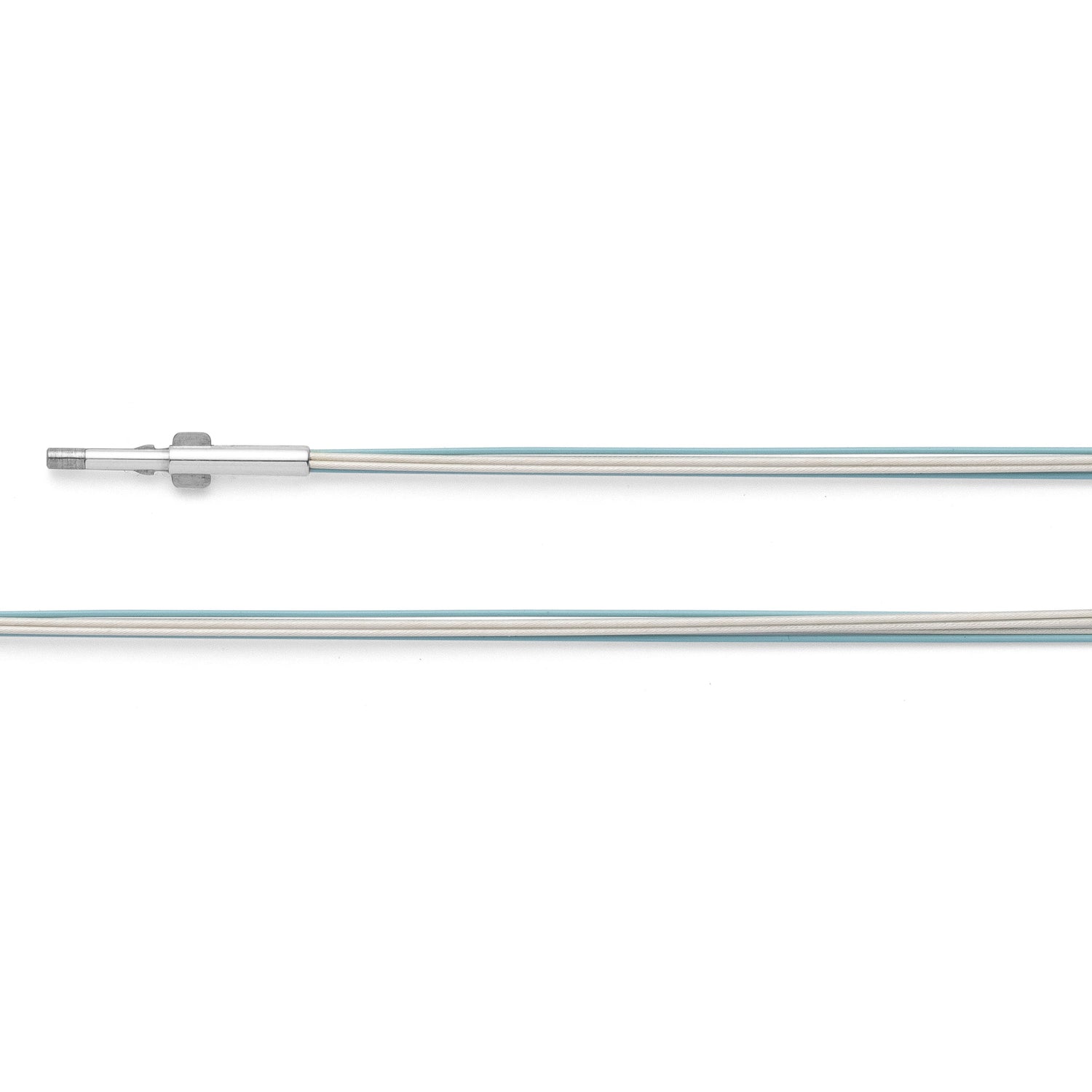 Edelstahl-Reif 5-reihig, hellblau, 0,5mm, 42cm