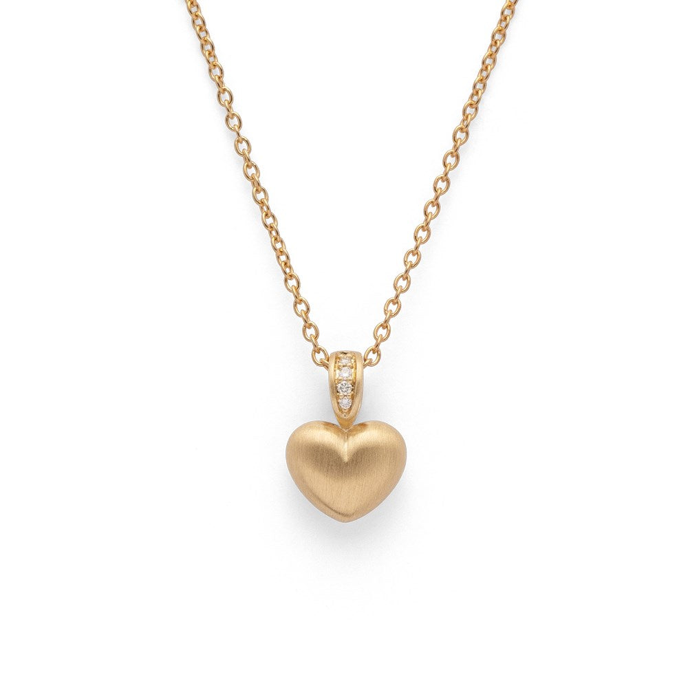 750/- Anhänger matt., Brillanten 0,014ct W-SI