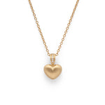 750/- Anhänger matt., Brillanten 0,014ct W-SI