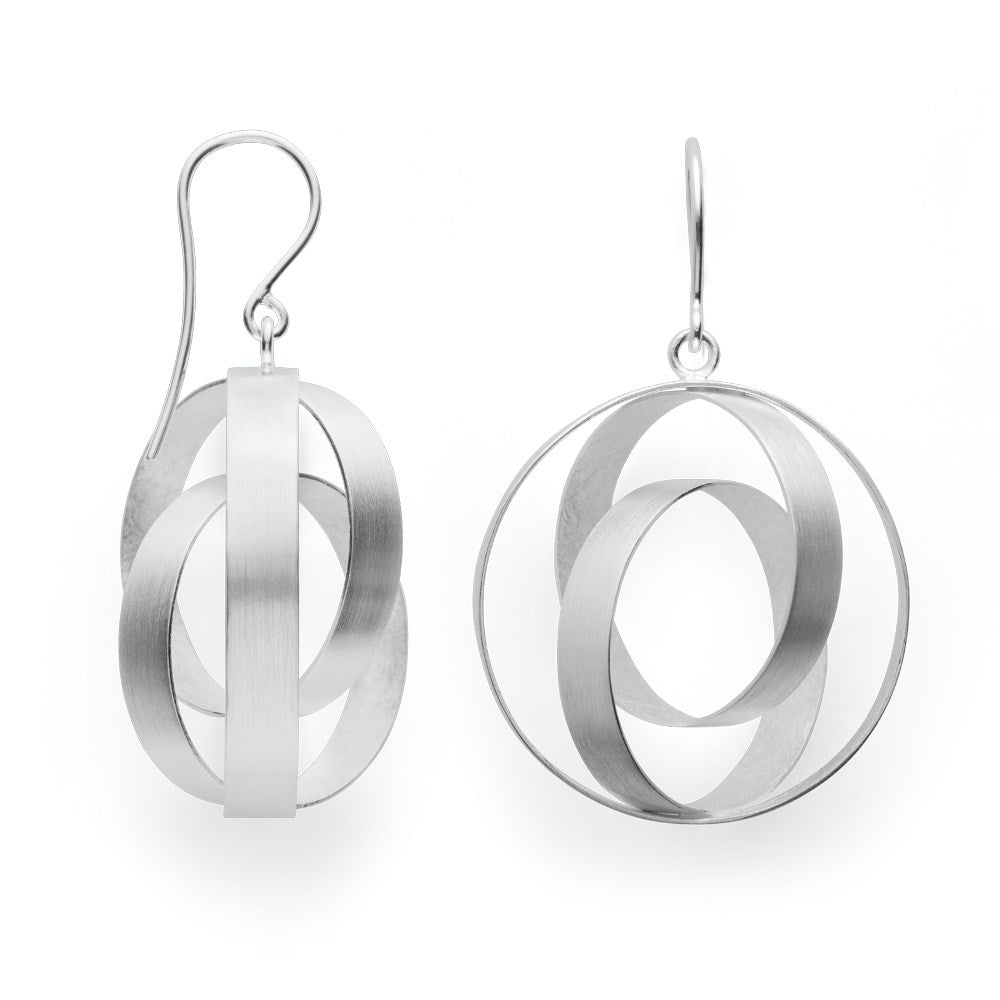 925/- ear hanger matte/brushed