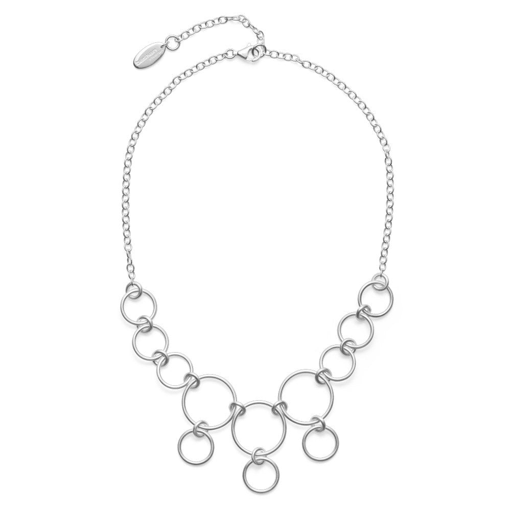 925/- Kette matt/glänzend, 40cm + 5cm - Nicht rhodiniert