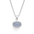 925/- Vedhæng mat/blank, chelcedon 1,72ct