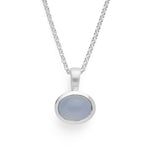 925/- Vedhæng mat/blank, chelcedon 1,72ct