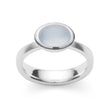 925/- Ring matt/glänzend, Chalcedon 1,60 ct