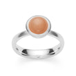 925/- Ring matt/glänzend, Mondstein blush 1,85 ct