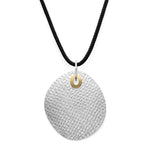 925/- Vedhæng, fg 18K mat/specielt struktureret