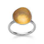 925/- Ring, teils mattiert/mattiert gebürstet