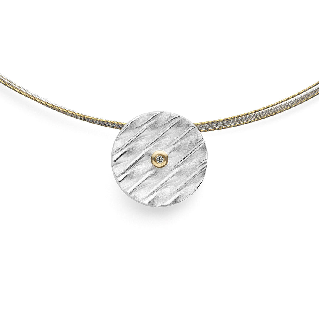 925/- Anhänger, fg strukturiert/glänzend, 0,015ct