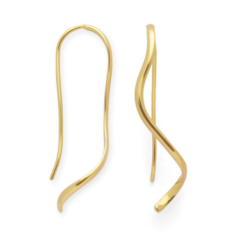 925/- earrings, gp pol.