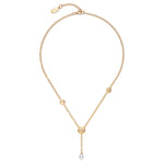 925/- collier, mat/blank fg, perle 3.43ct, 46+4cm