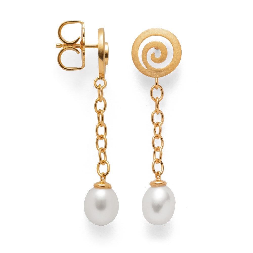 925/- Ohrstecker, vg. Zuchtperlen 6,82ct