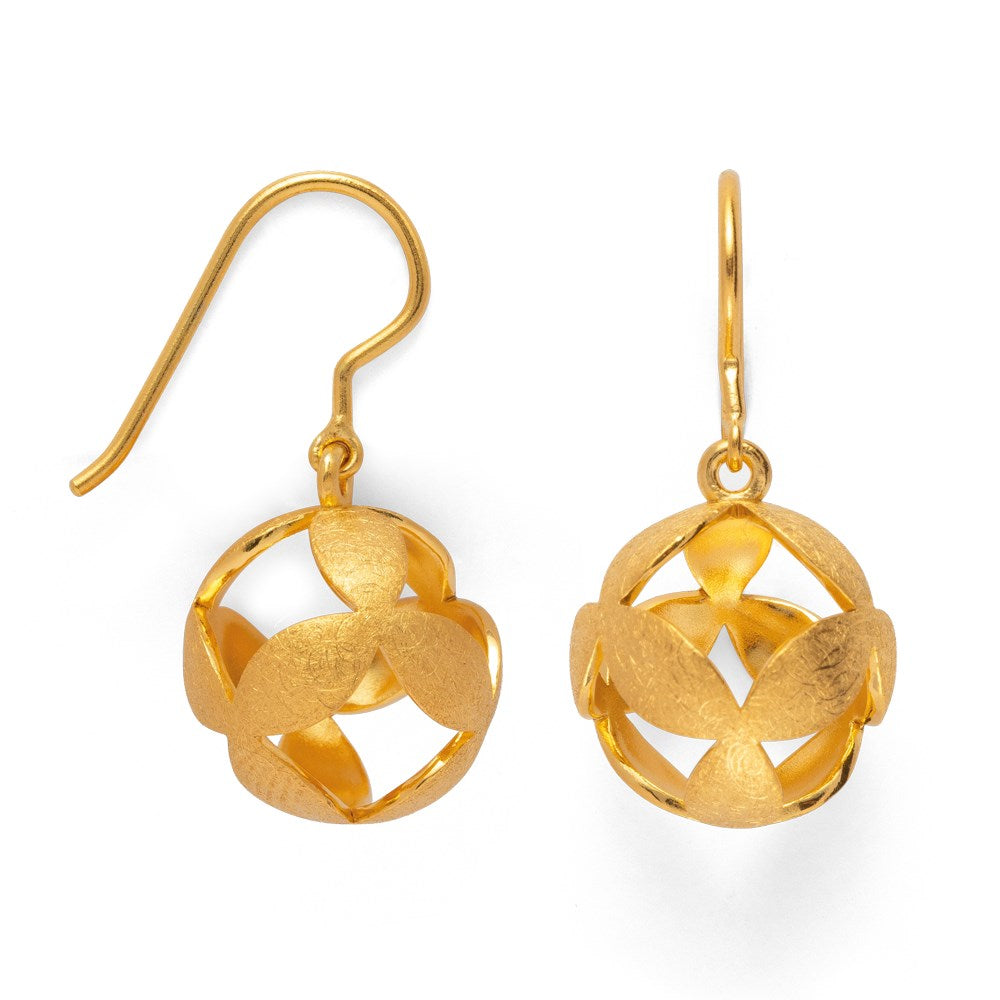 925/- Ohrhänger, vg. Kratzmatt/Poliert