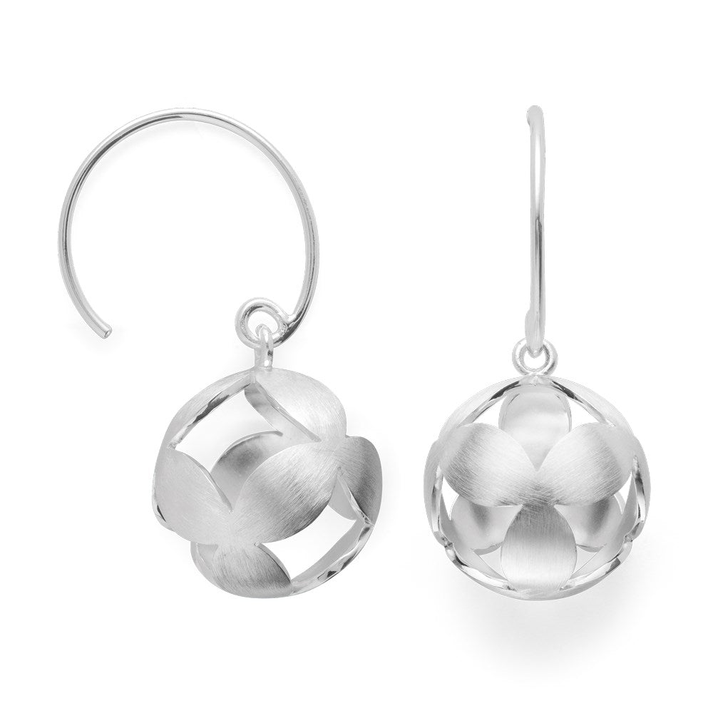 NOK 925 earring matt/glossy