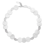 925/- necklace brushed, 45cm + 3cm