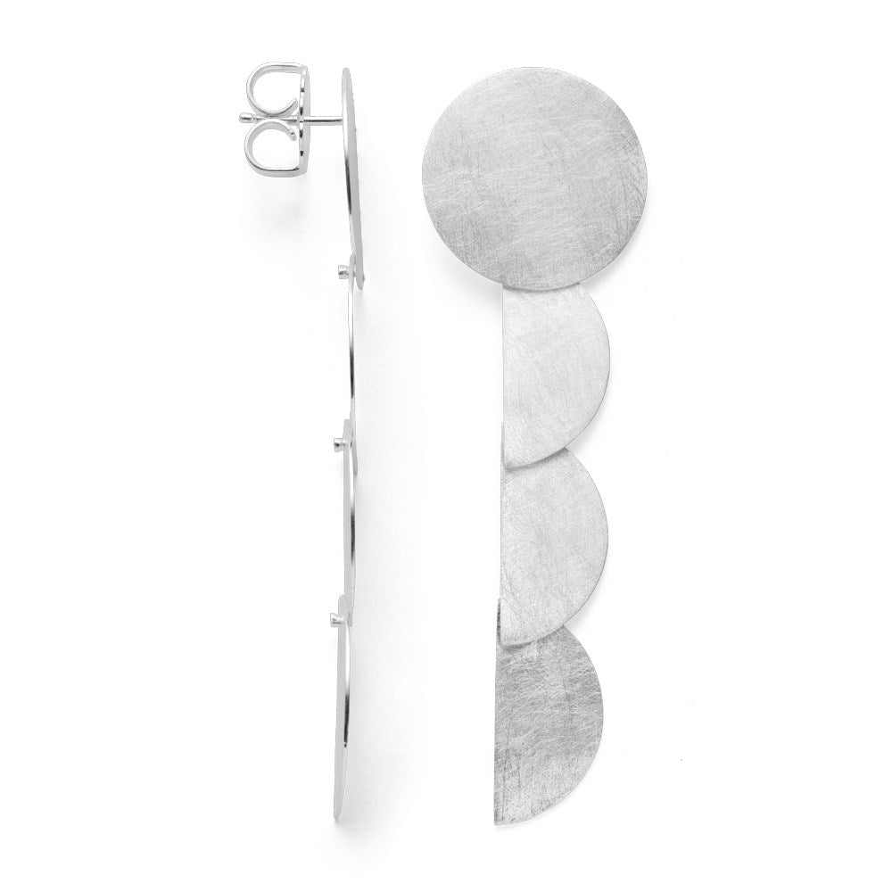 NOK 925 Earrings brushed