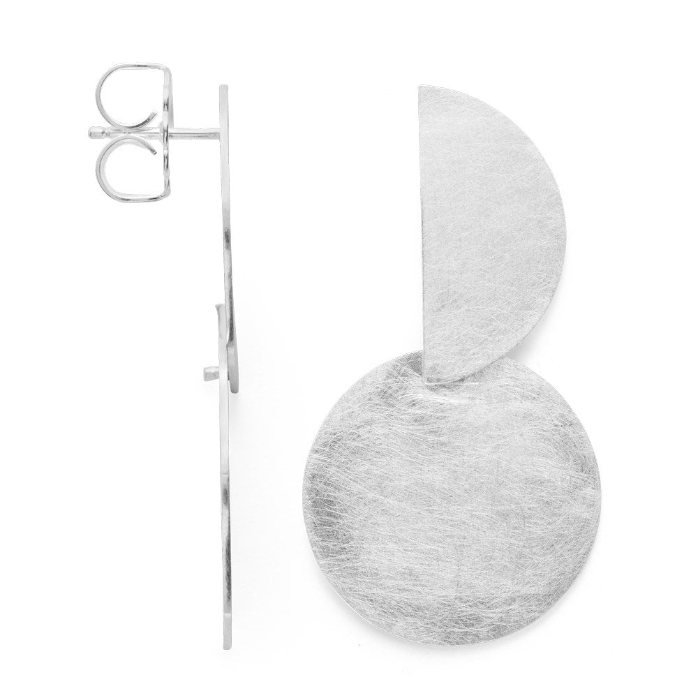 NOK 925 Earrings brushed