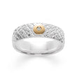 925/- Ring, fg matt/strukturiert, 0,015ct W-SI